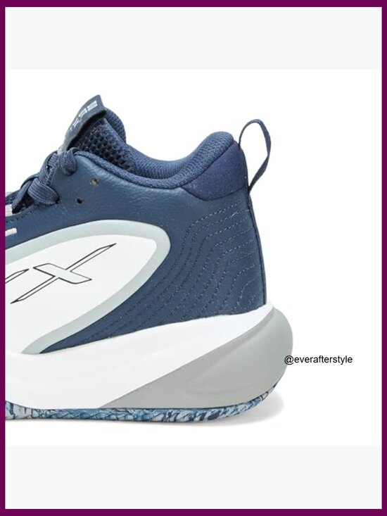 High Top Basketball Sneakers with Perforated Leather Upper and Move Foam Insole main image 4